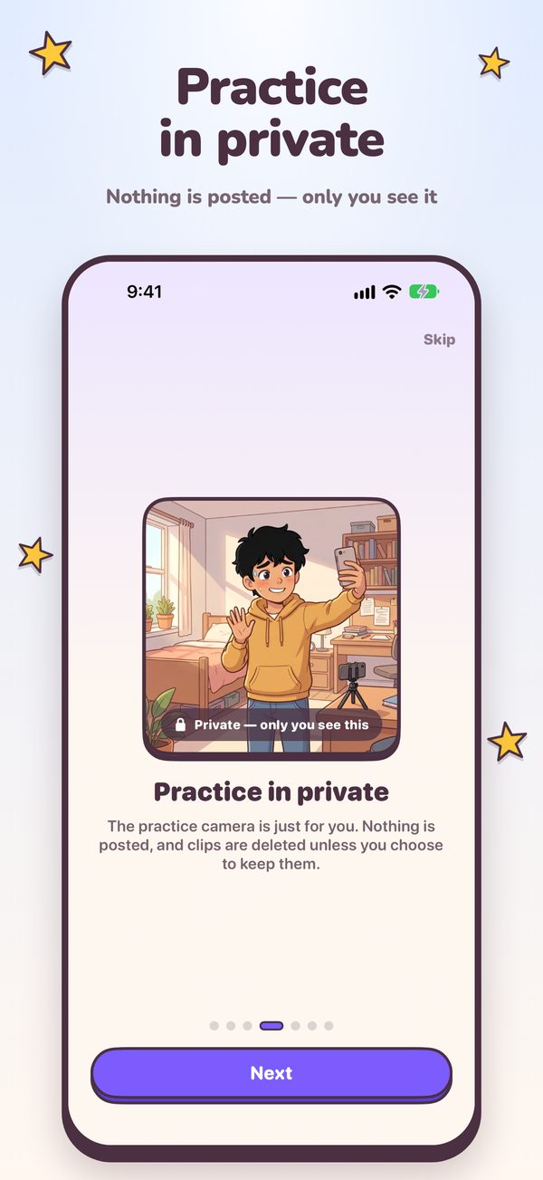 Practice in private
