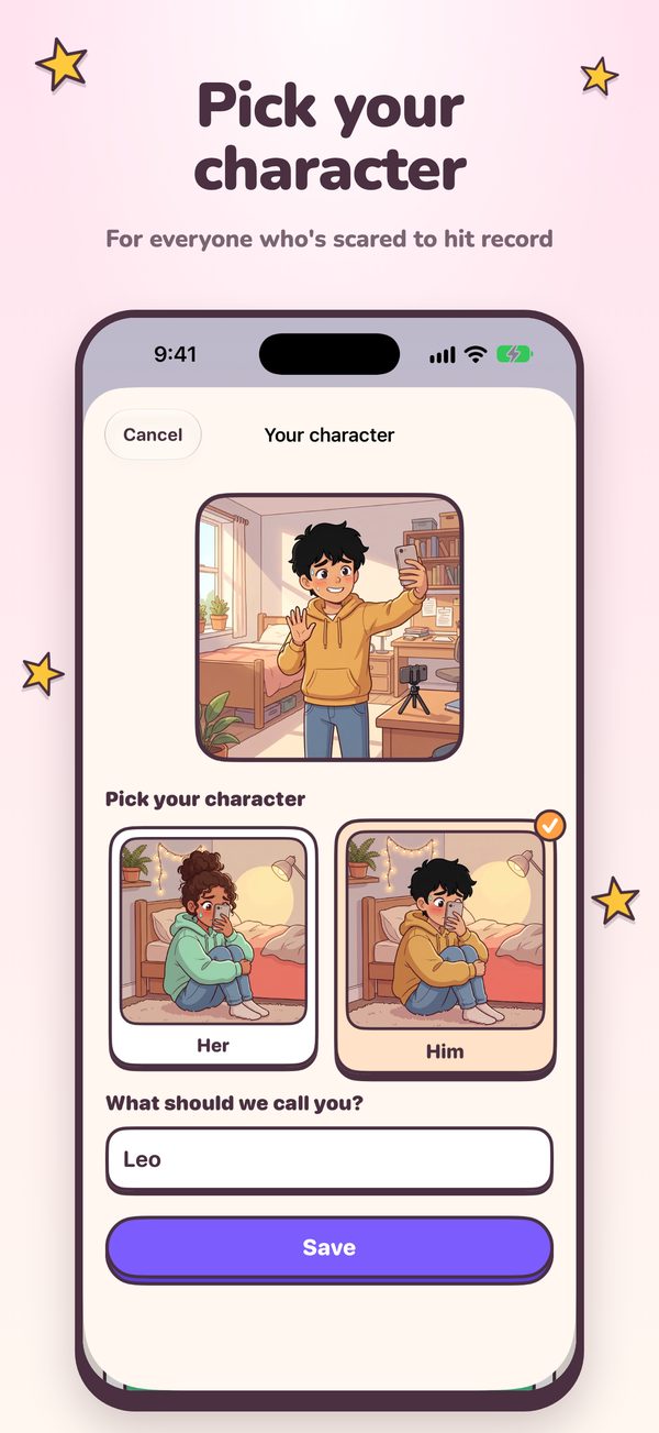 Pick your character